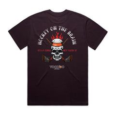 Hockey On The Brain - Heavy Tee