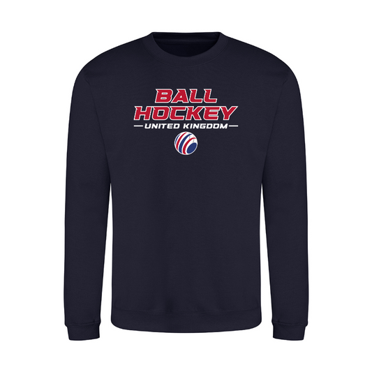 Ball Hockey UK Unisex Sweatshirt Full Logo - printed