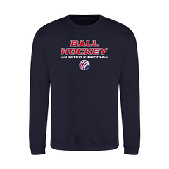 Ball Hockey UK Unisex Sweatshirt Full Logo - printed