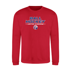 Ball Hockey UK Unisex Sweatshirt Full Logo - printed
