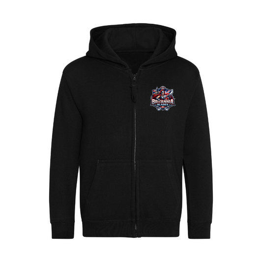 Blades Kids Zipped Hoodie - printed