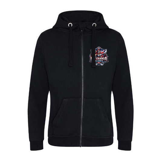 Blades Unisex Zipped Hoodie - printed