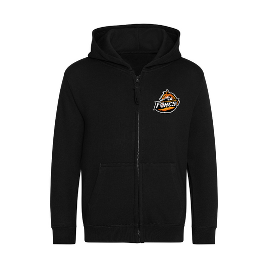 Foxes Kids Zipped Hoodie - printed