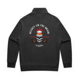 Hockey On The Brain Relax Faded Half Zip