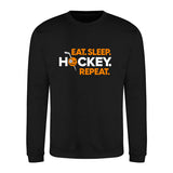 Eat, Sleep, Hockey, Repeat Sweatshirt