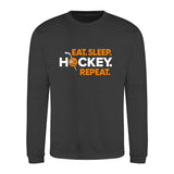 Eat, Sleep, Hockey, Repeat Sweatshirt