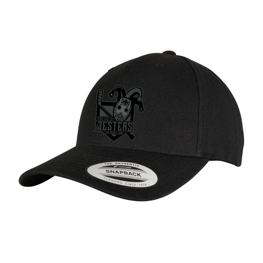 Jesters Black Logo Baseball Cap - embroidered