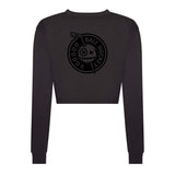 Womens Ball Hockey Long Sleeve Cropped T-Shirt
