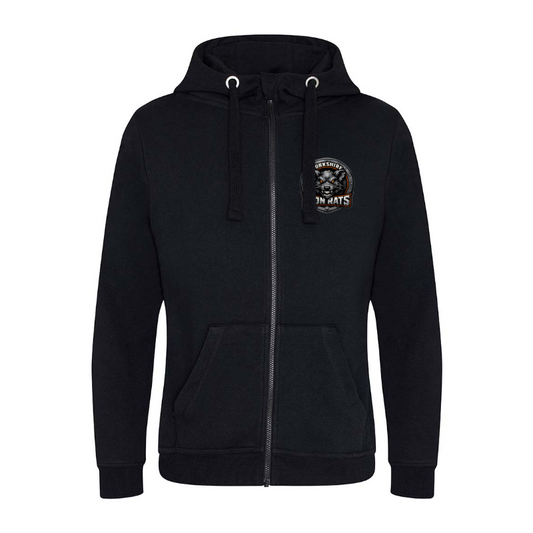 Iron Rats Unisex Zipped Hoodie - printed