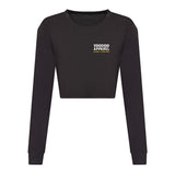 Voodoo Strike First Womens Long Sleeve Cropped T-Shirt