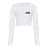 Voodoo Strike First Womens Long Sleeve Cropped T-Shirt