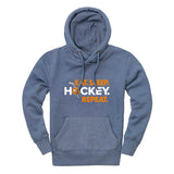 Eat, Sleep, Hockey, Repeat Midweight Peach Finish Hoodie