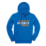 Eat, Sleep, Hockey, Repeat Midweight Peach Finish Hoodie