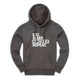 Voodoo Ice Hockey Eat Sleep Hockey Repeat Ultra Premium Hoodie