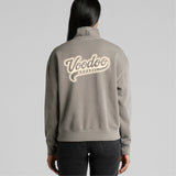 Womens Retro Logo Faded Half Zip