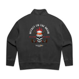 Womens Hockey On The Brain Faded Half Zip