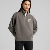 Womens Retro Logo Faded Half Zip