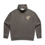 Womens Retro Logo Faded Half Zip