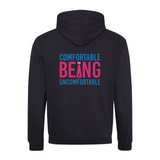 Comfortable being Uncomfortable Unisex Varsity Hoodie