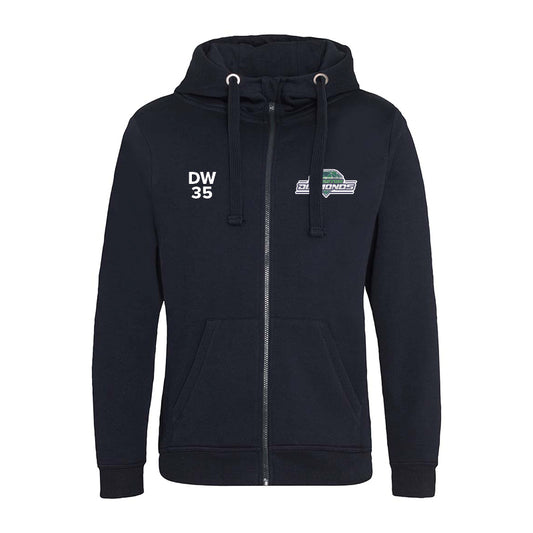 Diamonds Unisex Zipped Hoodie