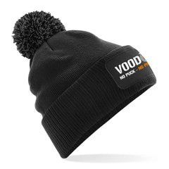 Voodoo No Puck, No Problem Patch Pom Pom Beanie
