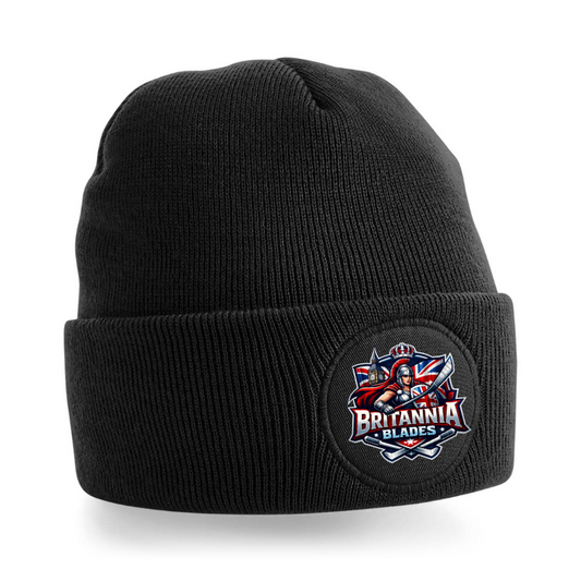 Blades Circular Patch Beanie - printed