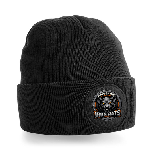 Iron Rats Circular Patch Beanie - printed