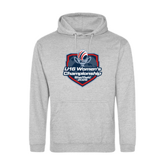 GB Under 16 Women Unisex Hoodie Grey Full Logo - printed