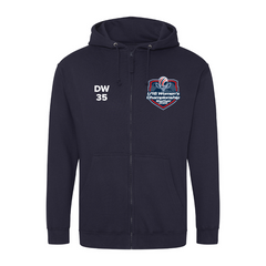 GB Under 16 Women Unisex Zipped Hoodie - printed
