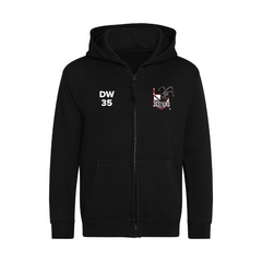 Jesters Kids Zipped Hoodie - embroidered