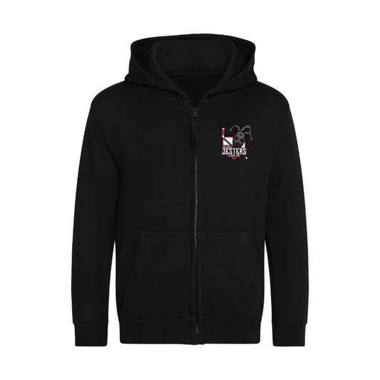 Jesters Kids Zipped Hoodie - printed