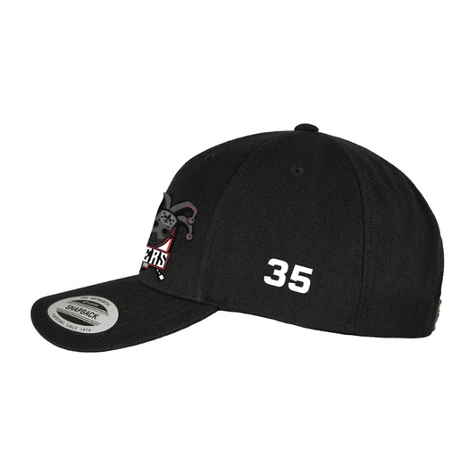 Jesters Sandwich Peak Baseball Cap - embroidered - colour logo