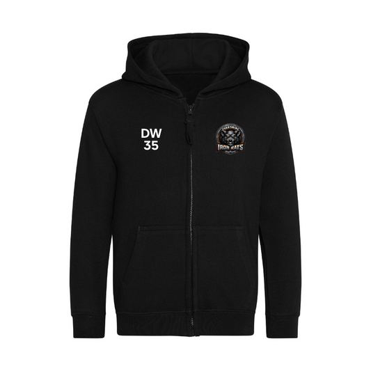 Iron Rats Kids Zipped Hoodie - printed