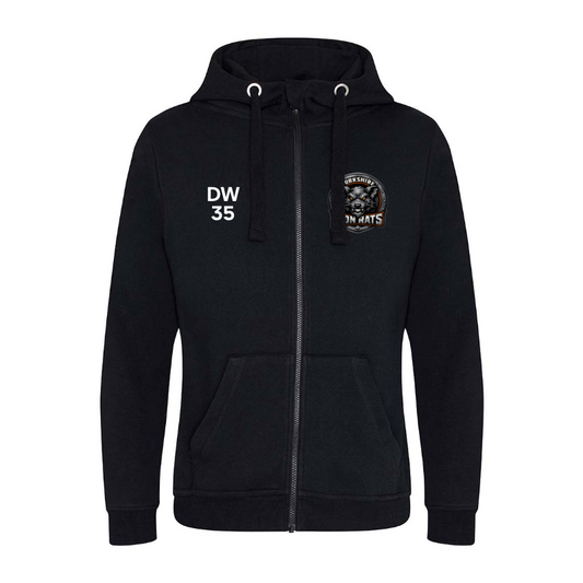 Iron Rats Unisex Zipped Hoodie - printed