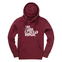 Voodoo Ice Hockey Eat Sleep Hockey Repeat Ultra Premium Hoodie