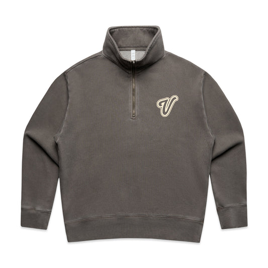 Womens Retro Logo Faded Half Zip