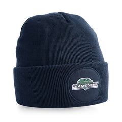 Diamonds Circular Patch Beanie