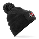 Huskies Pom-Pom Patch Beanie