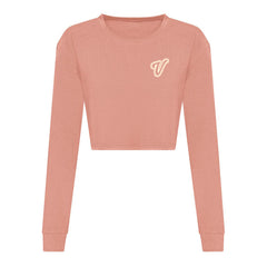 Voodoo Retro Womens Long Sleeve Cropped T-Shirt