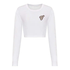 Voodoo Retro Womens Long Sleeve Cropped T-Shirt